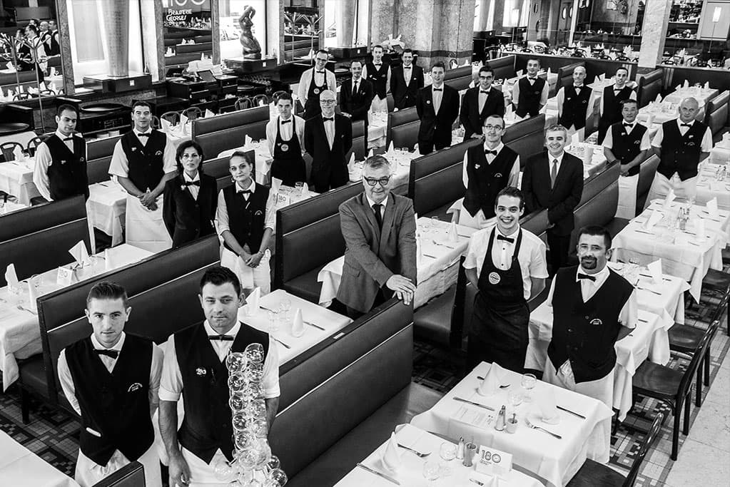 La brigade de la Brasserie Georges